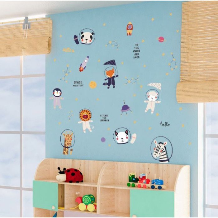 Wall Sticker SK9339 Adventure Dreamer Wall Sticker Wall Sticker Wall Sticker Seamless Waterproof No Damage to the Wall