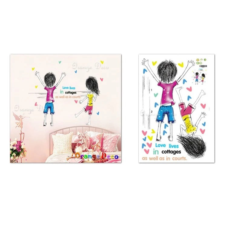 JuGuo Design] Children's Graffiti Wall Stickers, Wallpapers, DIY Combination Decorations size 60x90 ay9162