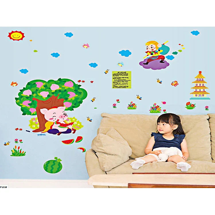 Cartoon wall decal sk9257