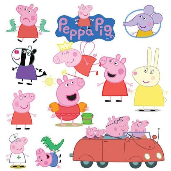 Peppa the Pig Peel and Stick Wall Decals  LM7068 Size: 50x70