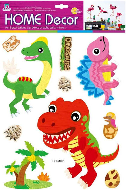 Three-Dimensional Dinosaur Stickers Children's Wall Stickers Children's Gifts for children's Room Decoration "ch M001 Size:40x30cm