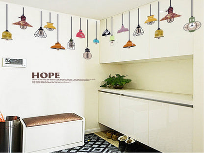 Sk9144 Colorful Light Lamp Wall Sticker