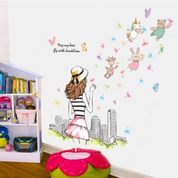 Wall Stiker ABC1060 Girl n Fly – Wallsticker  Wall Sticker  Wallstiker  Wall Stiker Stiker Dinding  Hiasan Dinding