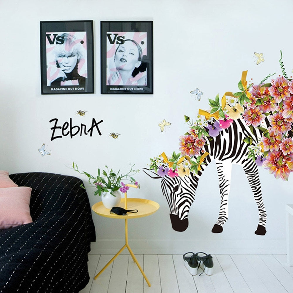 Wall Sticker SK9285-Flower and Zebra 60X90