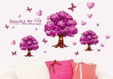 ay9228 wall sticker wall trans PURPLE TREE wall sticker