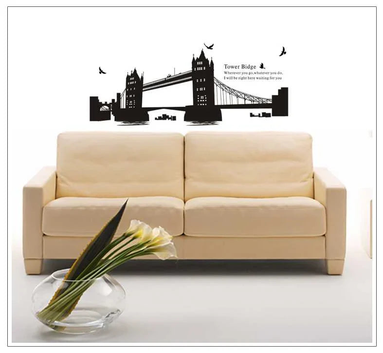 Twin Bridges Wall Sticker ay1935