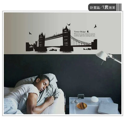 Twin Bridges Wall Sticker ay1935