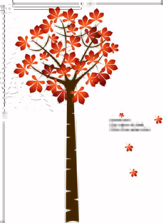 Maple Tree Wall Sticker Floral Wall Paper Removeable Wall Decor PVC Wall Art – Online Shopping Pakistan, Nail Art in Pakistan, Wall Stickers size 60x90 ay202
