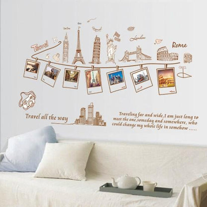 Wall Sticker Frame Travel XL Wall Sticker Wallpaper Wall Decoration XL8042