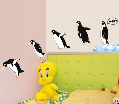 Penguin Pattern Wall Sticker for Kids Room ay1936