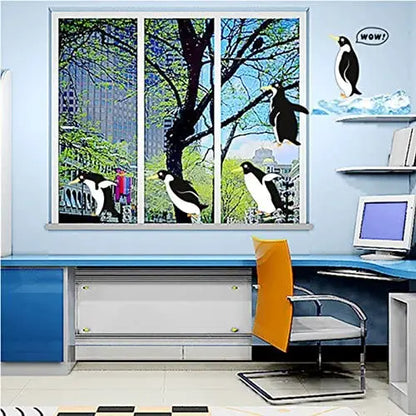 Penguin Pattern Wall Sticker for Kids Room ay1936