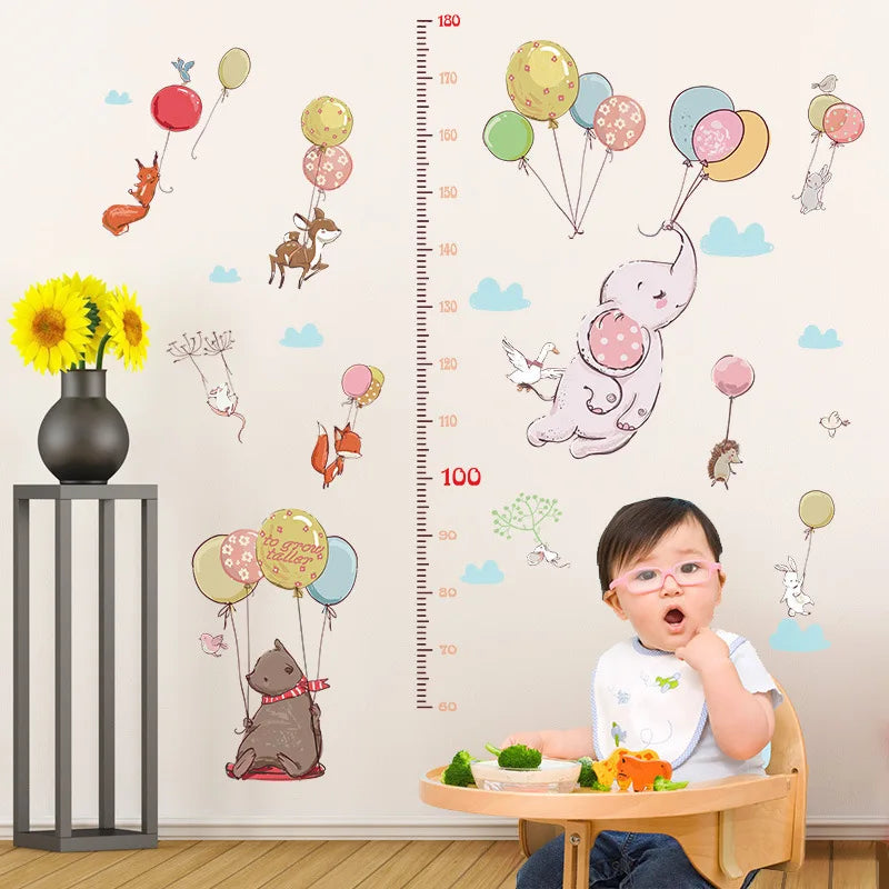 Sk9275 Balloon with Animal Wall Sticker