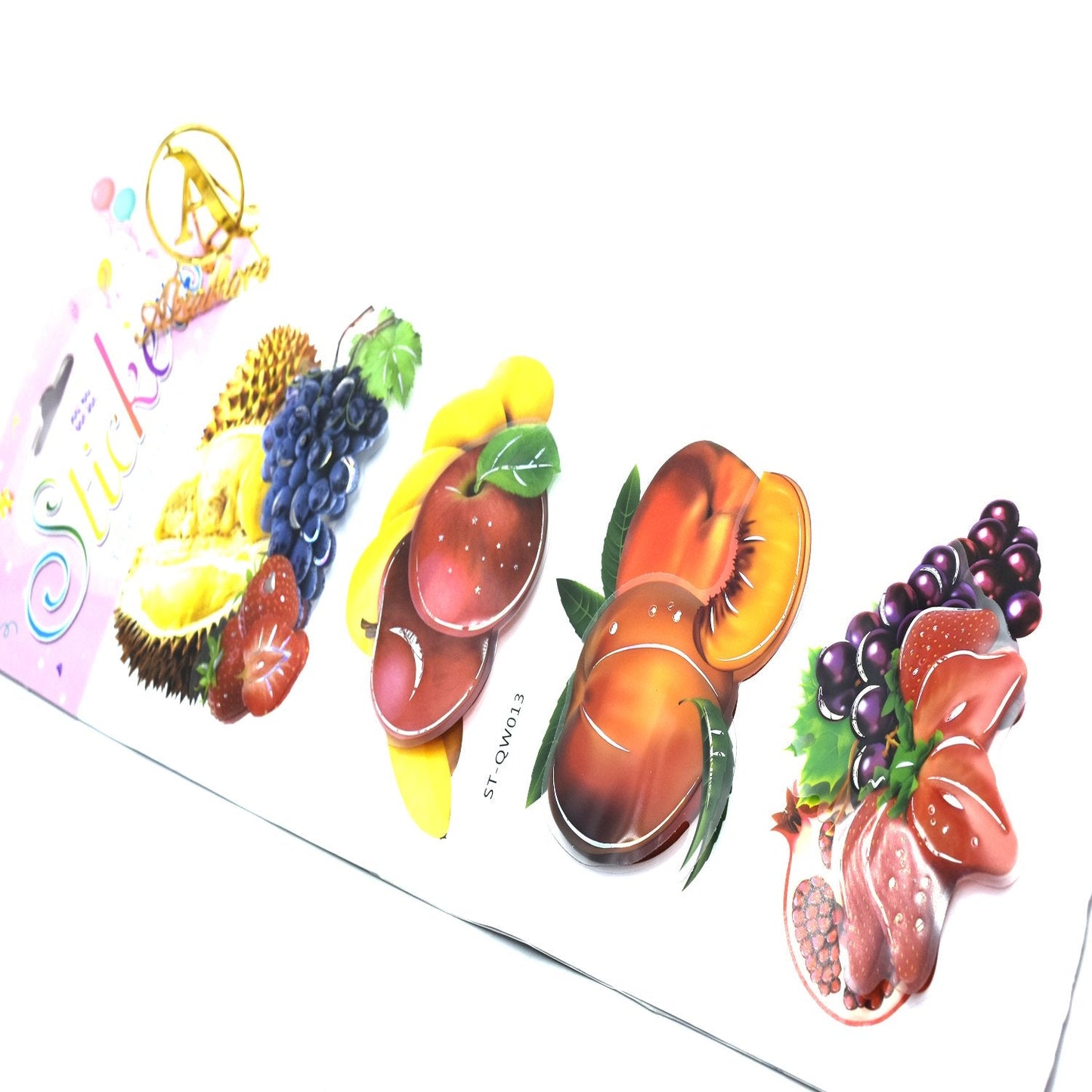 Pack of 4 fruit 3d wall stickers