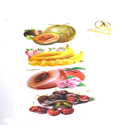 Pack of 4 fruit 3d wall stickers