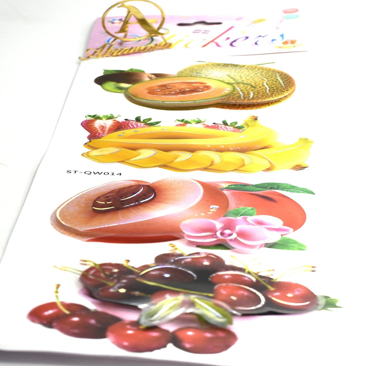 Pack of 4 fruit 3d wall stickers