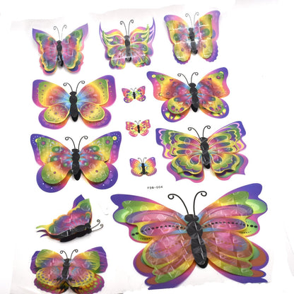 Pack of 10 colorful butterflies