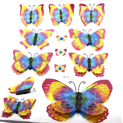 Pack of 10 colorful butterflies