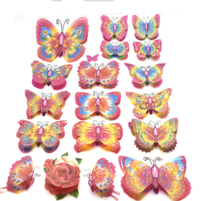 Pack of 10 colorful butterflies