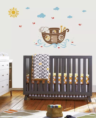 Jm8240 Wall Decal Elephant & Giraffe Wall Stickers