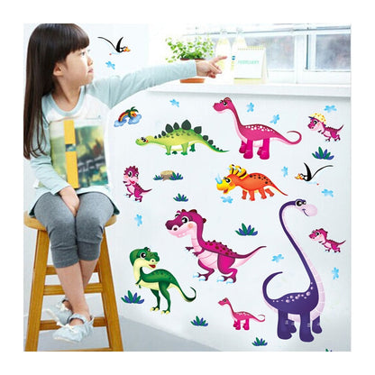 abc1045 Wall Stickers Children Room Home Decor Dinosaur Vinyl Kids Room Decal Baby Nursery Decor