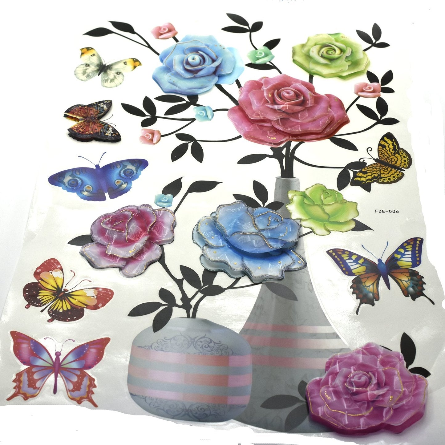 6d wall sticker colorful sunshine