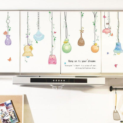 sk7199  butterfly wall sticker romantic bedroom wardrobe sofa TV background wall decorative wall sticker