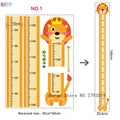 Sks6088 180cm 10 Kinds Cartoon Animals Height Stickers Friendly Animal Wall Stickers Cat Dog Rabbit Height Stickers for Kids Room