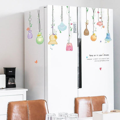 sk7199  butterfly wall sticker romantic bedroom wardrobe sofa TV background wall decorative wall sticker
