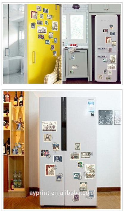 SK9169 Travel The World Famous City Home Decorative Removable Wall Decal DIY Travel Stamps Stickers