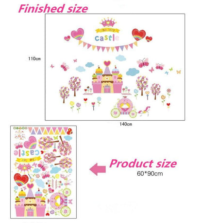 ABC1062 Hand-painted Bird Cartoon Wall Sticker - Multi