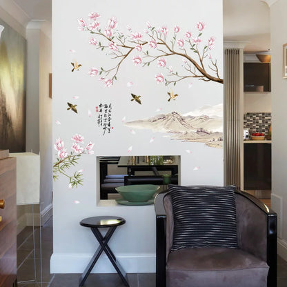 Ink Painting Landscape Painting Wall Stickers Sk9286