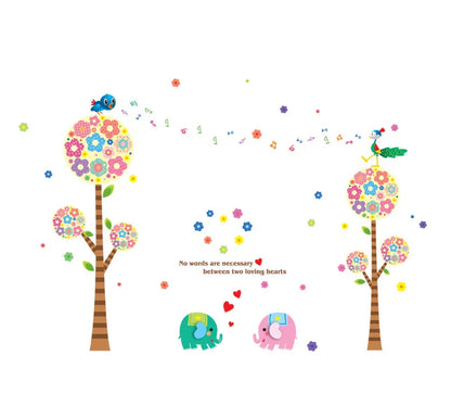 Children's Square Living Room Cartoon Classroom Kindergarten Theme Wall Sticker Removable Art Decor Mural Decal Sticker AY213a
