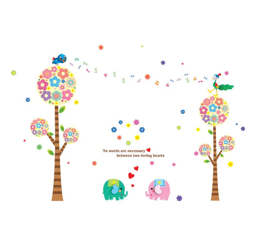 Children's Square Living Room Cartoon Classroom Kindergarten Theme Wall Sticker Removable Art Decor Mural Decal Sticker AY213a