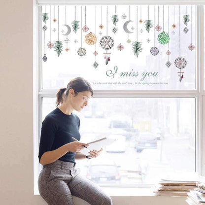 RADJA WALL STICKER SK9311 BEAD CURTAIN 60X90 WALSTIKER WALLSTICKER