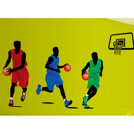 Wall Sticker Home Decoration Wall Sticker Sports Basketball Slam Dunk AY9193