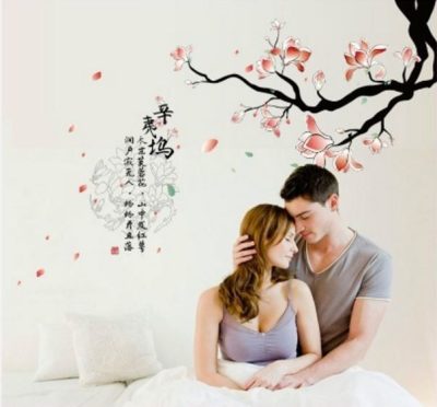 MJ8016 FLOWERWALLSTICKER