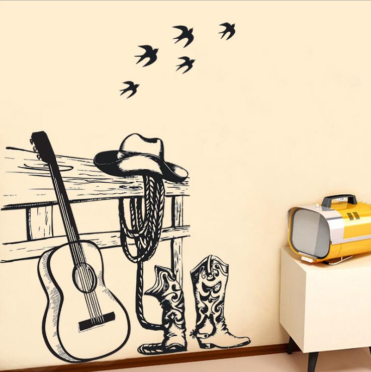 Modern Guitar Wall Sticker  JM7314