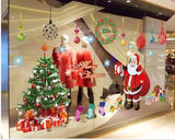 Wall Sticker Removable Decal Decor Christmas Tree Santa Claus Sticker size 50x70 ay226a