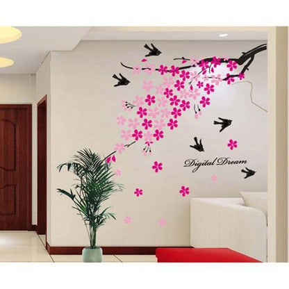 Bird and Flower Wall Sticker AY936