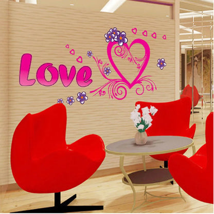 Romance De Moure Stickers Wallpaper Happy Valentine's Day Household Adornment To Wall Stickers Pvc Decoration Household Wallpape - Wall Stickers -