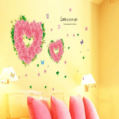 Rose Wall Sticker Home Living Room Decoration Removable Art AY7173