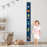 Robot & Spaceship Kids Height Chart –Height measuring wall sticker with cartoon graphic for children size 60x90 hnc02
