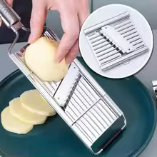 4 in1 Vegetable Slicer Stainless Steel Shredder Cutter Multi-Purpose Vegetable Slicer Cuts Set Manual Fruit Carrot Potato Grater
