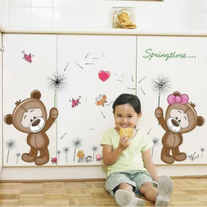 Brown Bears Wall Sticker Sk7010