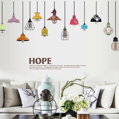 Sk9144 Colorful Light Lamp Wall Sticker