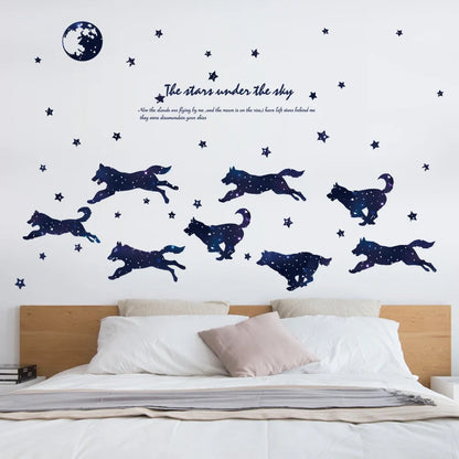 Sk9265 Star Wolves Wall Sticker