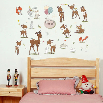 Sk9293 Sika Deer Wall Sticker