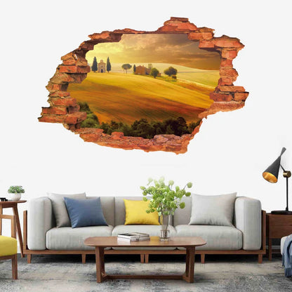 3D three-dimensional forest landscape wall decoration painting