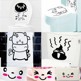 TipTop Wallstickers New Funny Cartoon Toilet size 50x70 ay6022