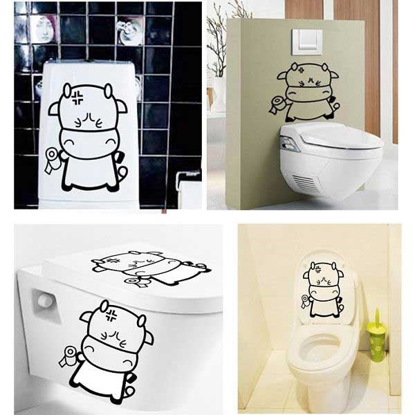 TipTop Wallstickers New Funny Cartoon Toilet size 50x70 ay6022